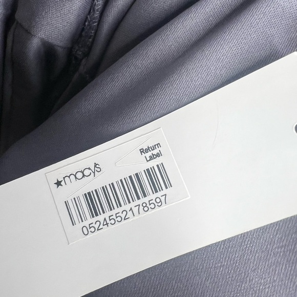 NWT Adrianna Papell Women's 2 Gray Chiffon Drape Back Gown Long Dress XS Formal - Picture 13 of 16